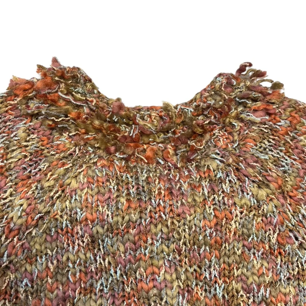 Hannah - Women’s Colorful Acrylic/Wool Blend Cardigan Sz. LG